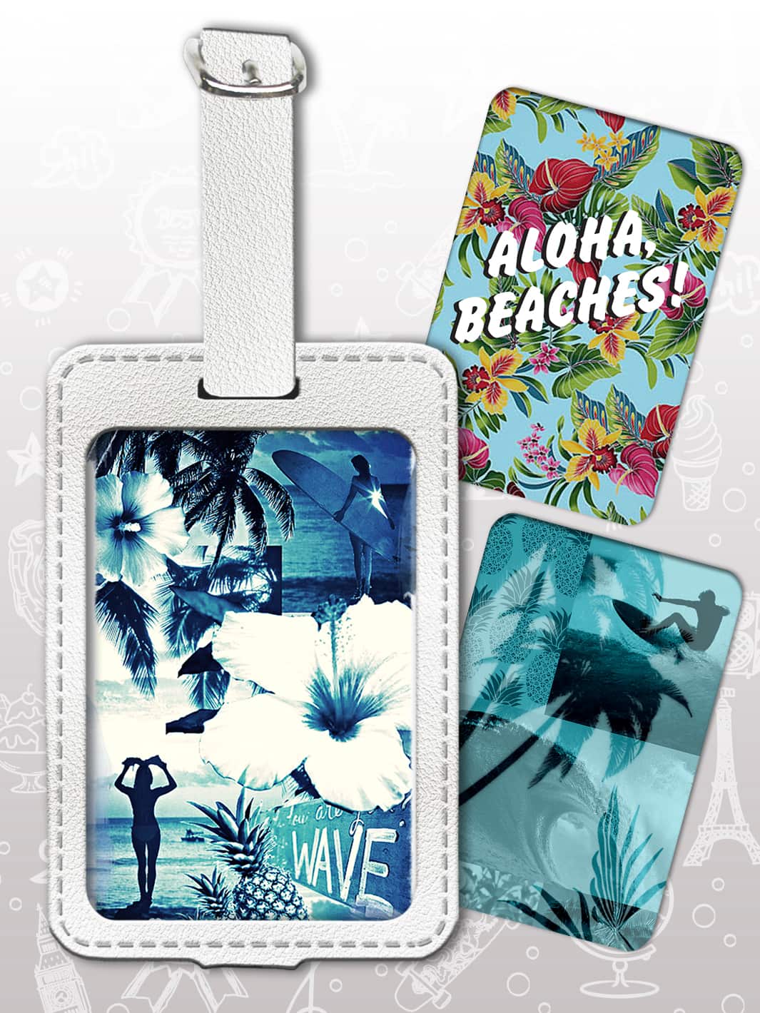 Bag Tag Set - Beaches