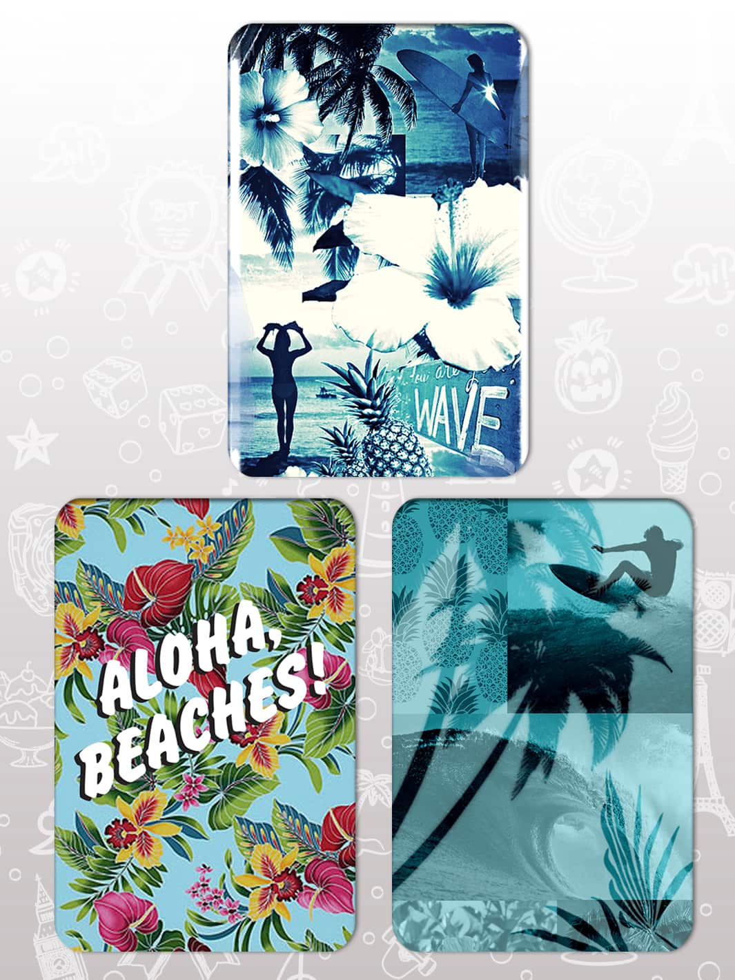 Bag Tag Swap Pack - Beaches