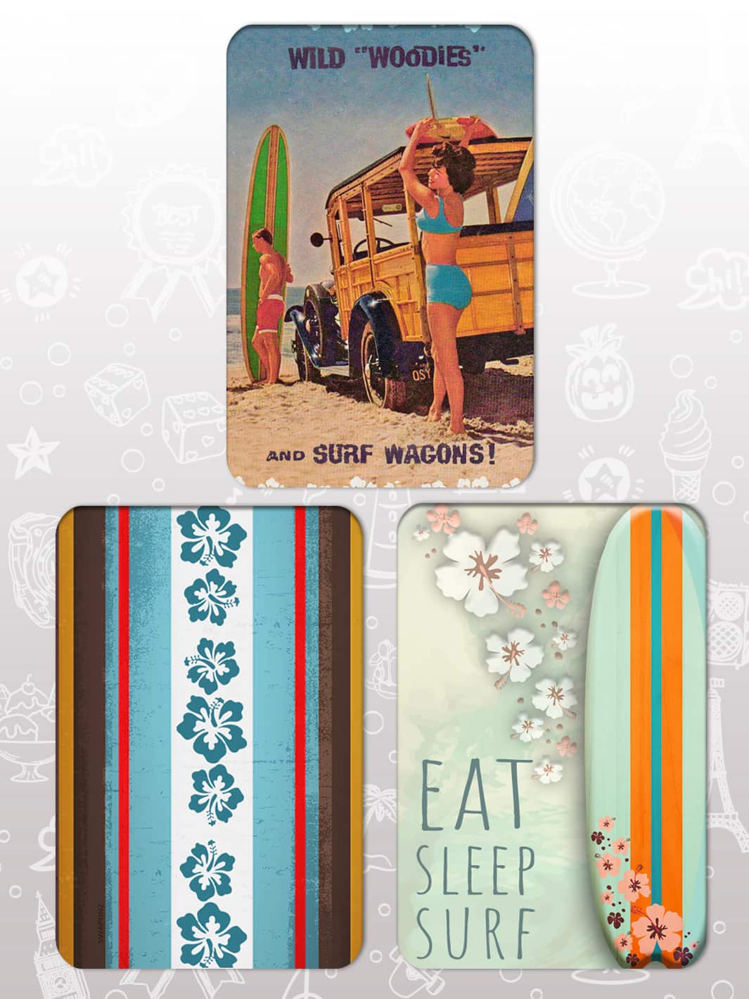 Bag Tag Swap Pack - Surf