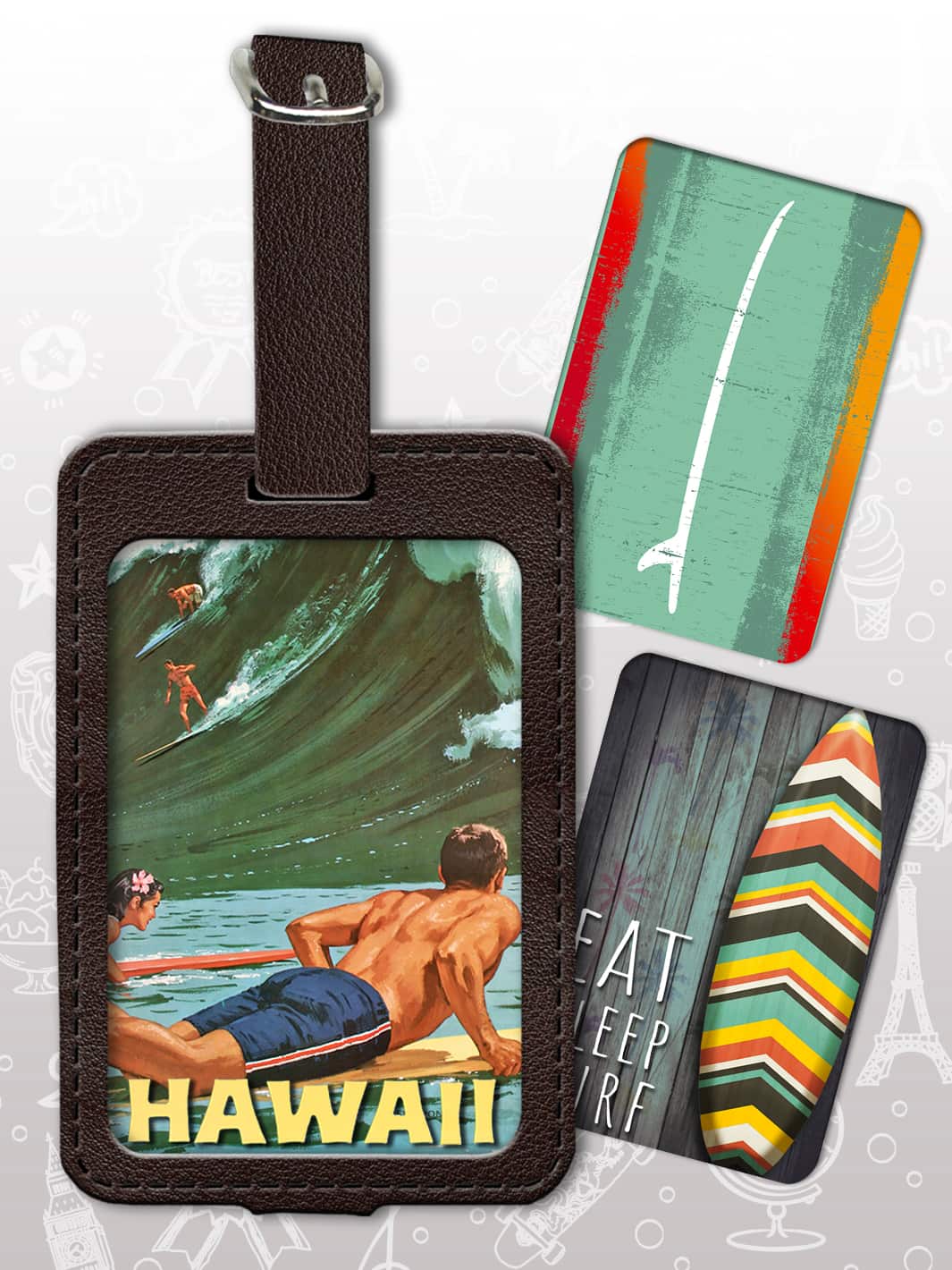 Bag Tag Set - Surf 2