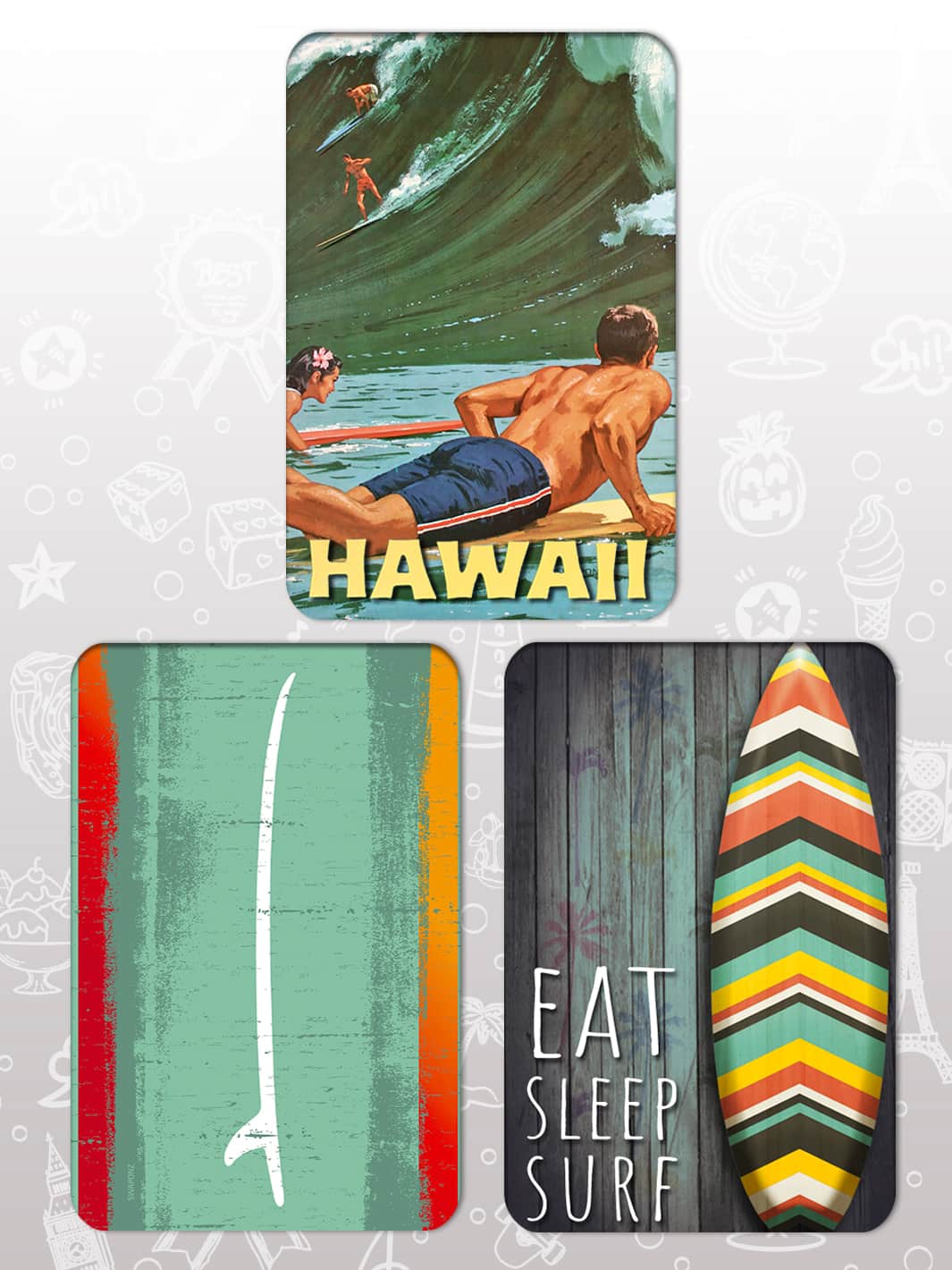 Bag Tag Swap Pack - Surf 2