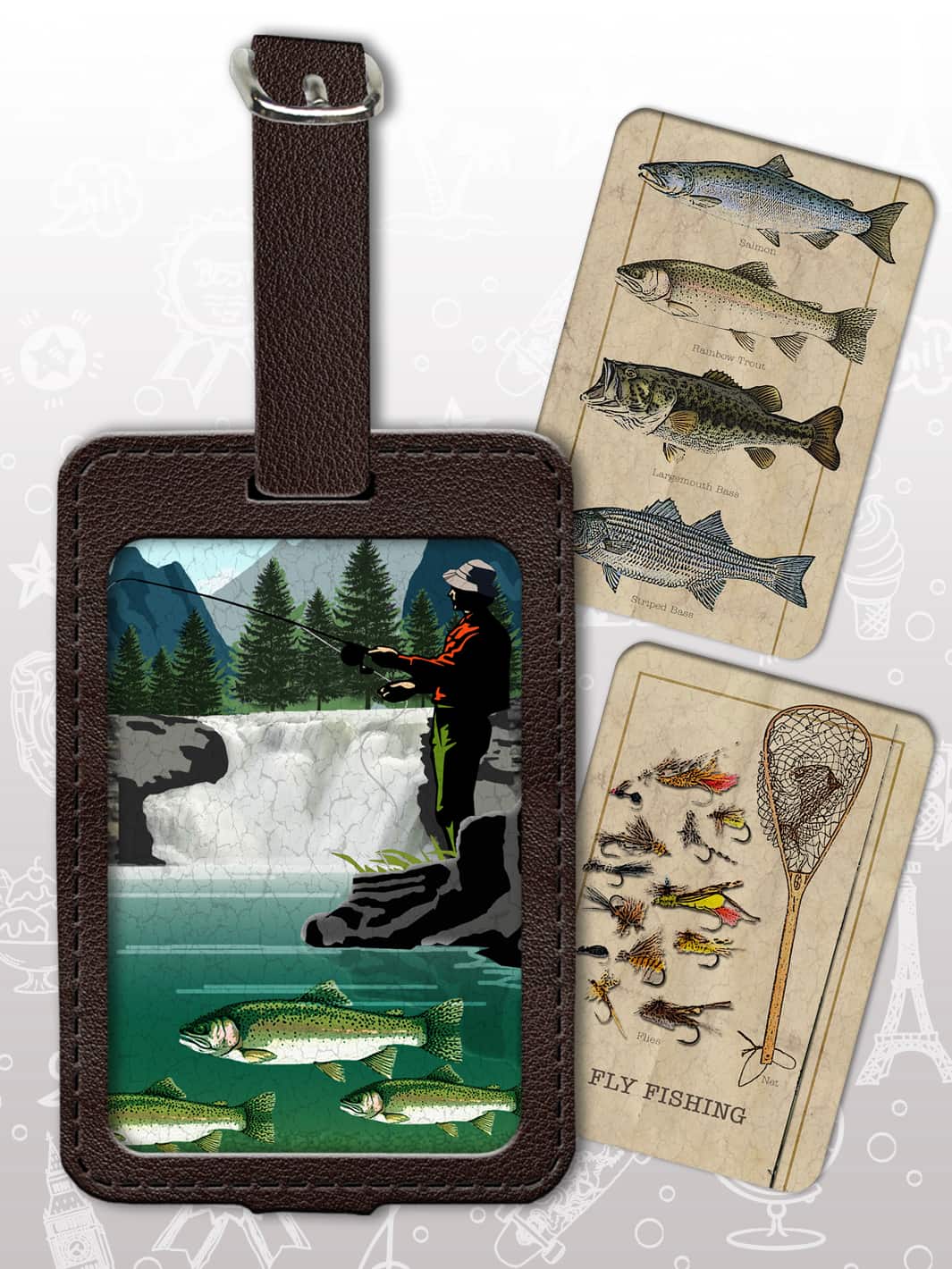 Bag Tag Set - Fly Fishing