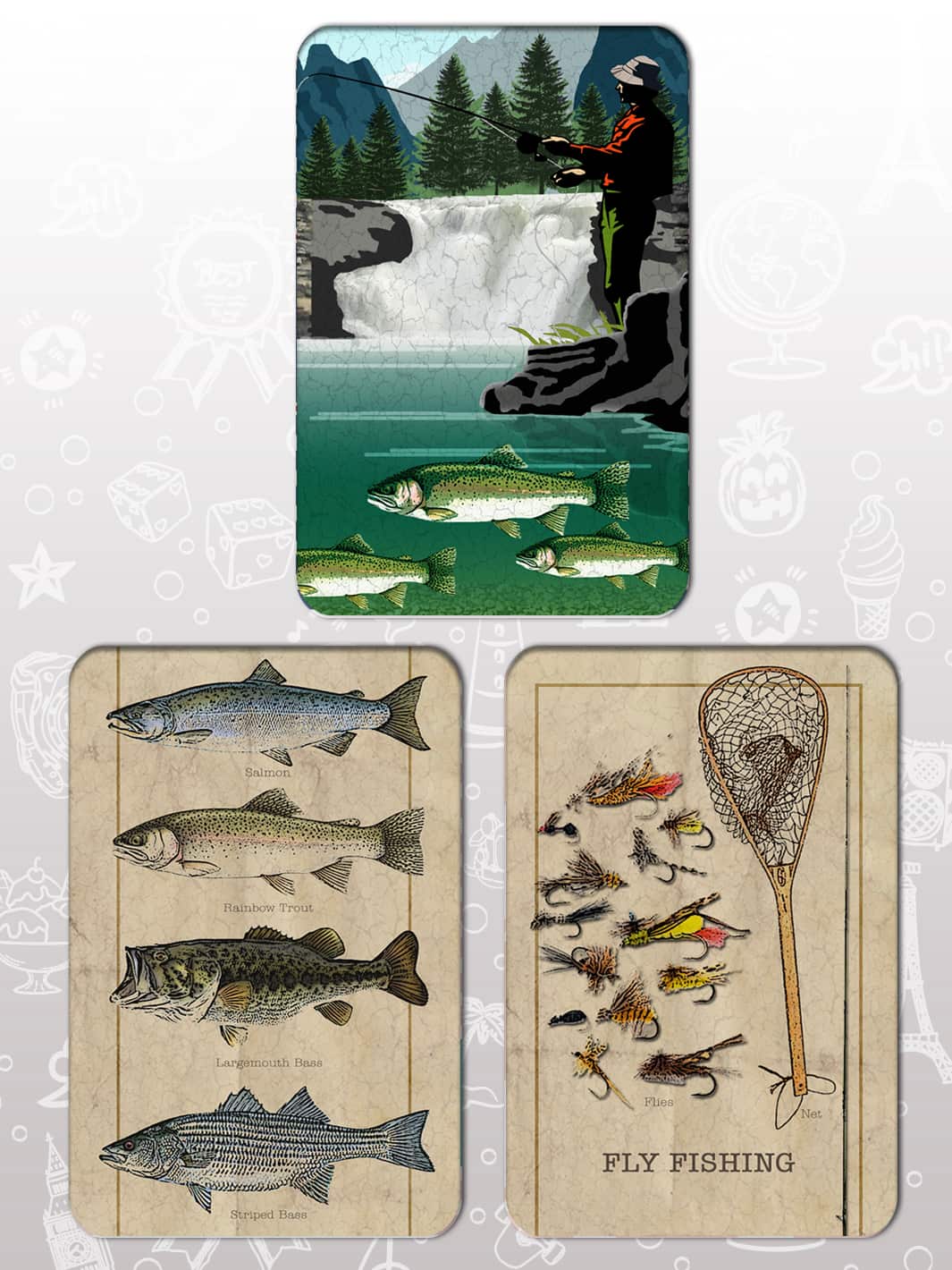 Bag Tag Swap Pack - Fly Fishing
