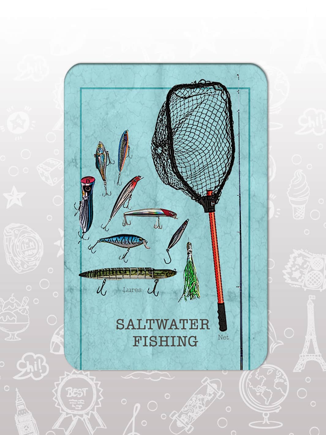 Bag Tag Set - Saltwater Fishing