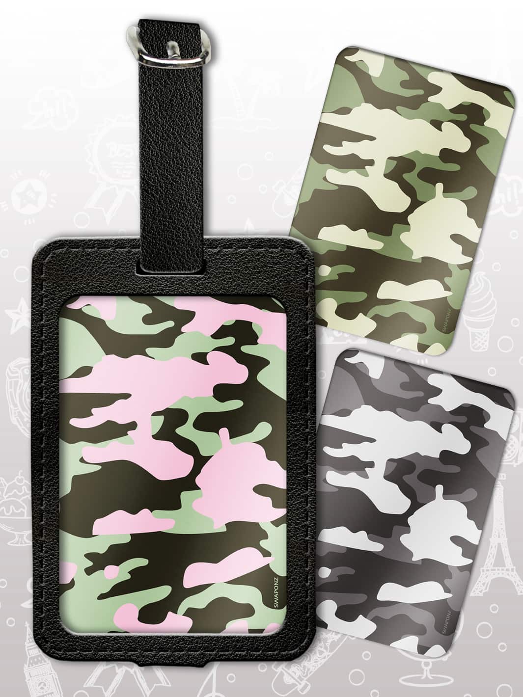 Bag Tag Set - Camo