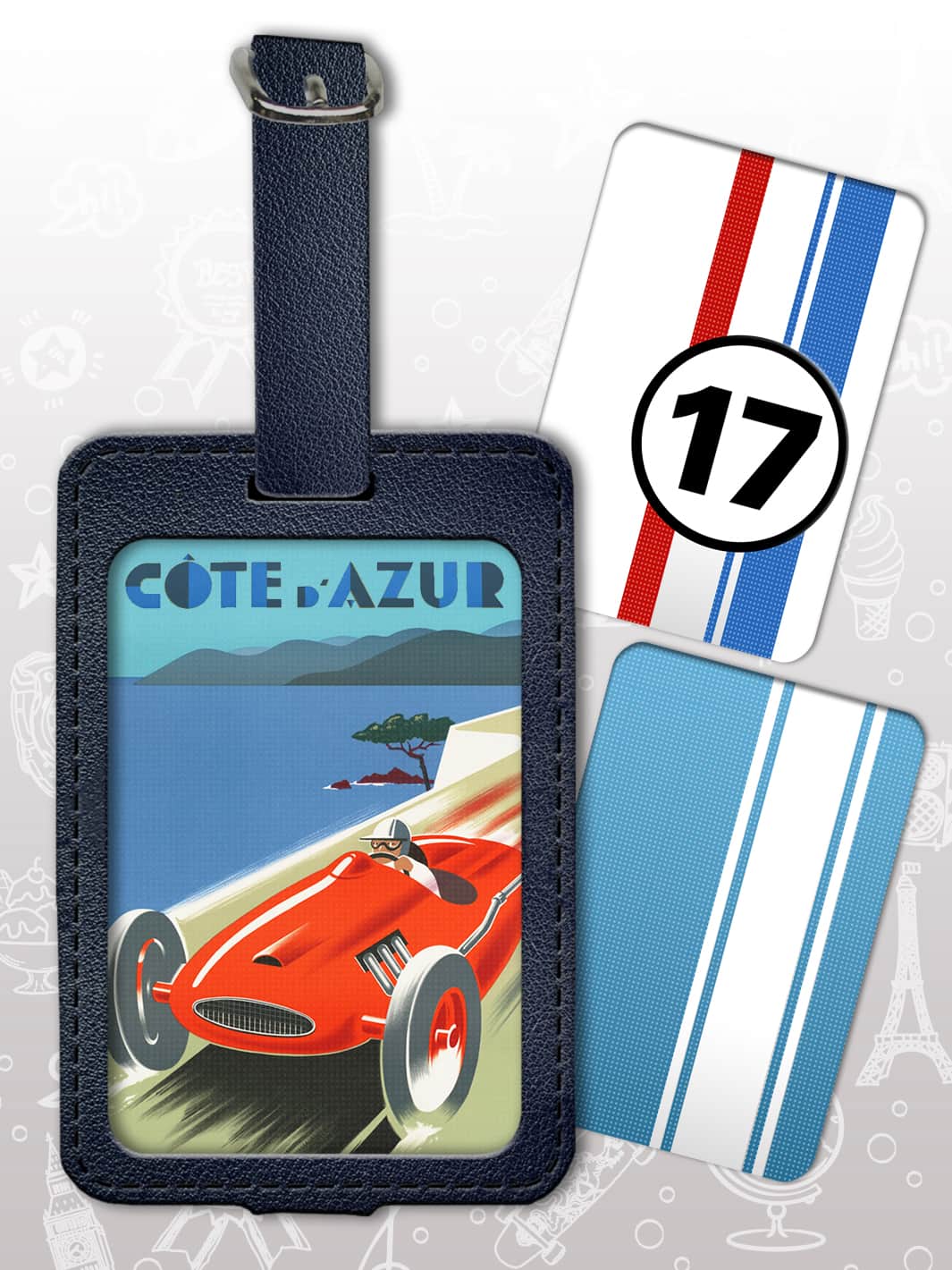 Bag Tag Set - Racing