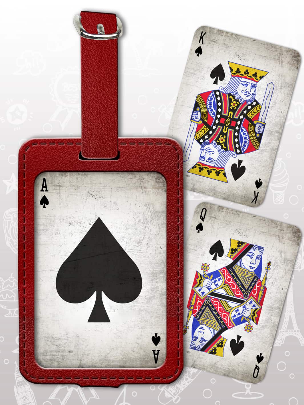 Bag Tag Set - Poker