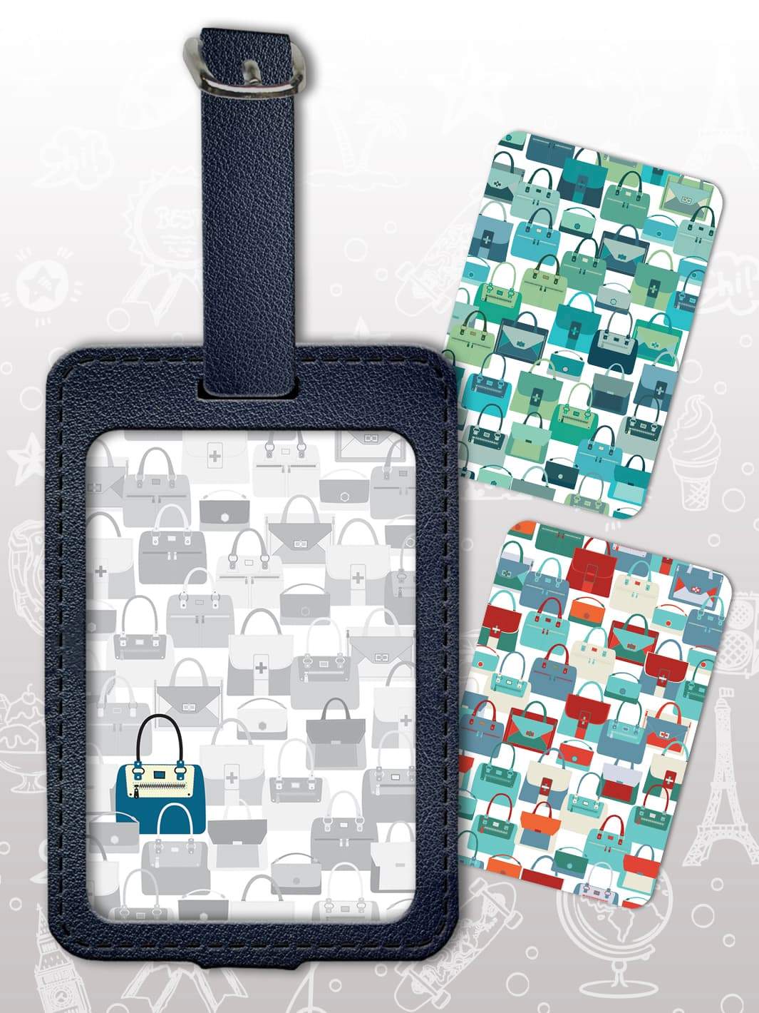 Bag Tag Set - Handbag