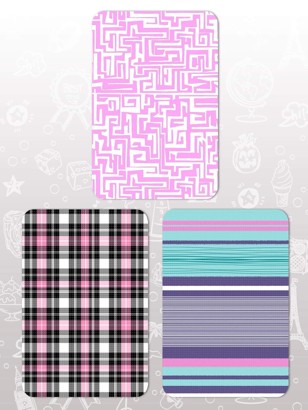 Bag Tag Swap Pack - Pink Style