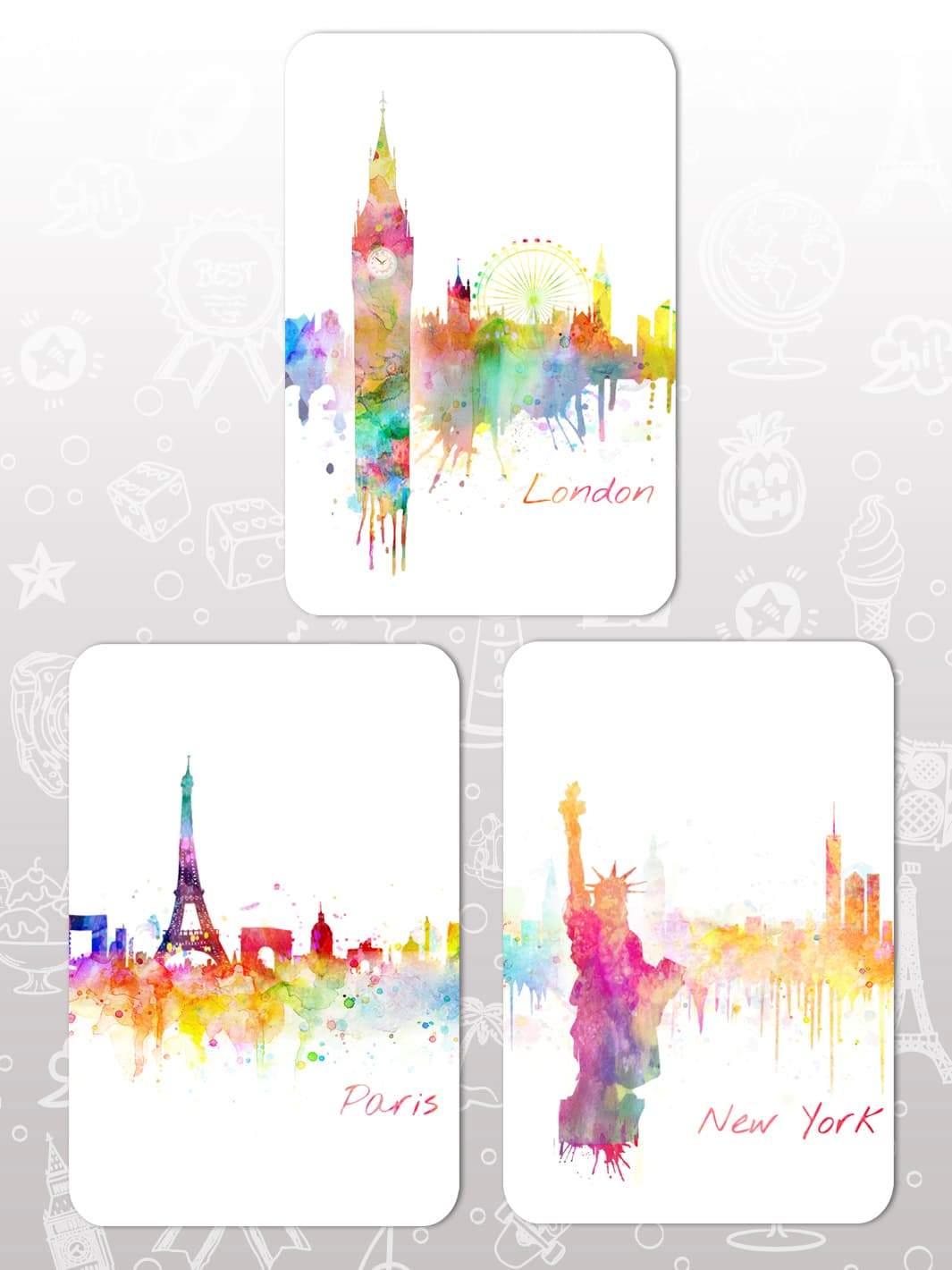 Bag Tag Swap Pack - Cities