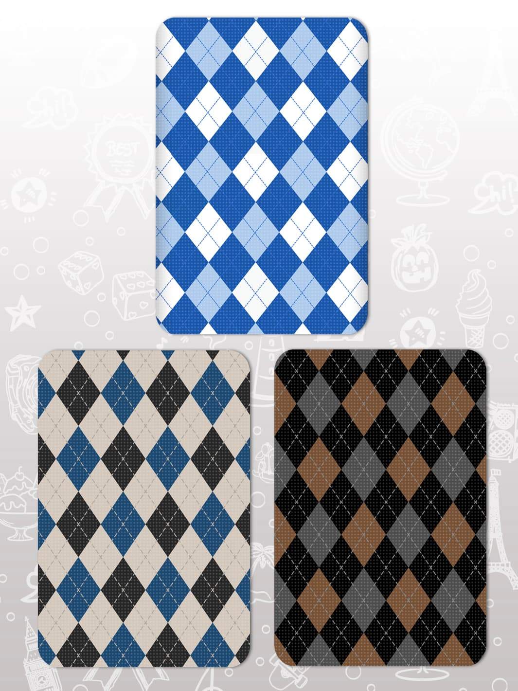 Bag Tag Swap Pack - Argyle