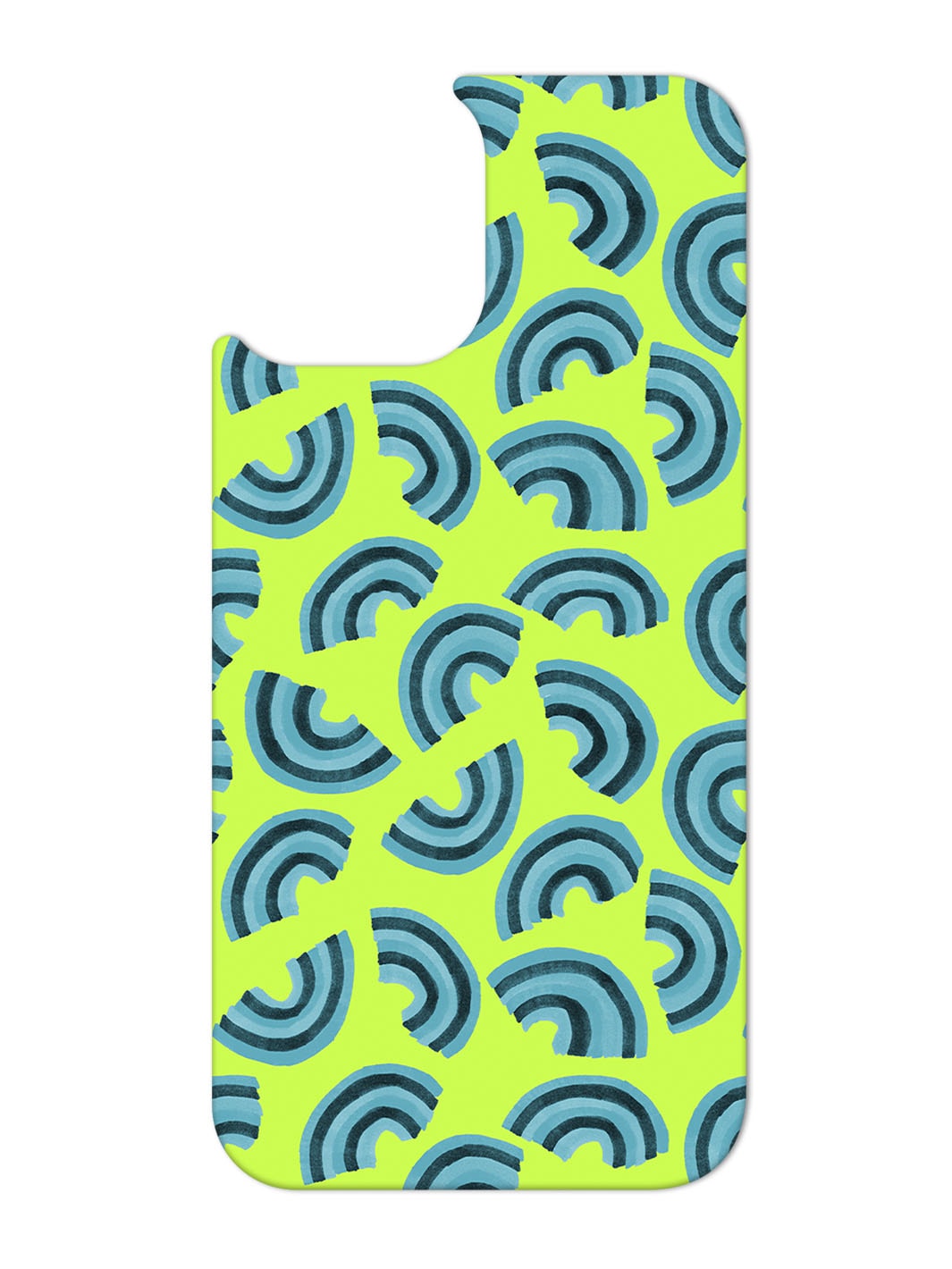 Phone Case Set - Turquoise Lime Rainbows