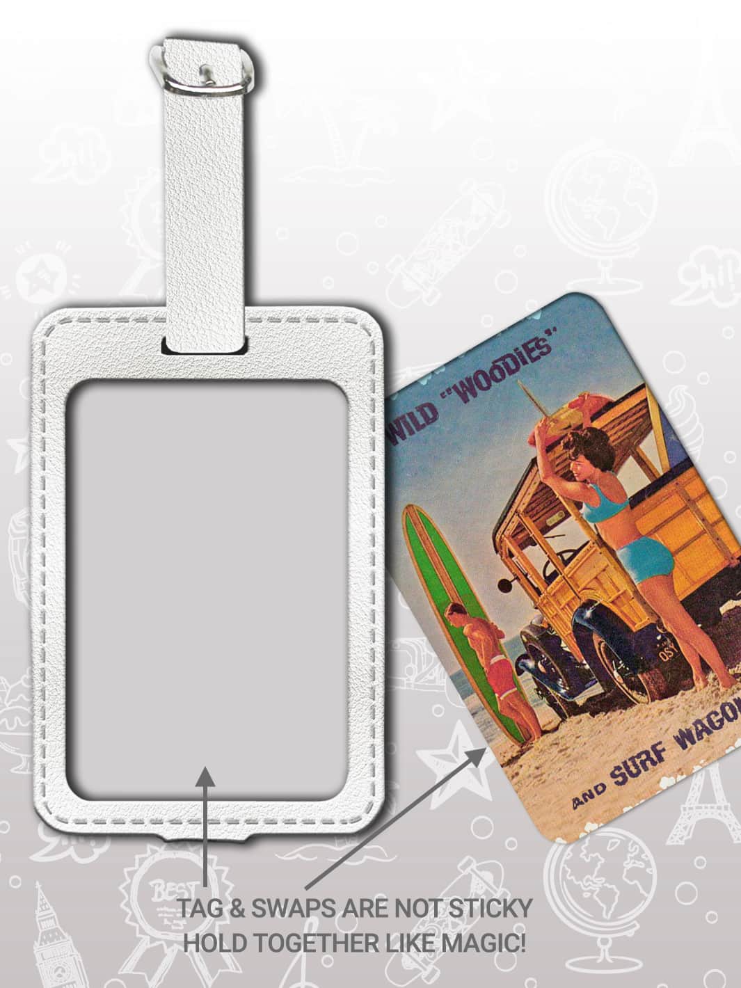 Bag Tag Set - Surf