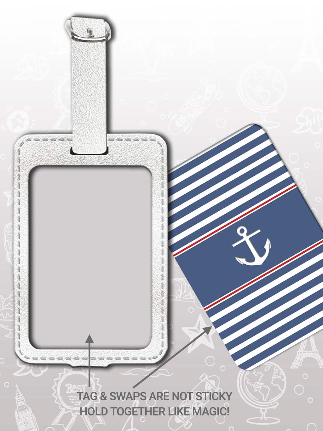 Bag Tag Set - Anchors