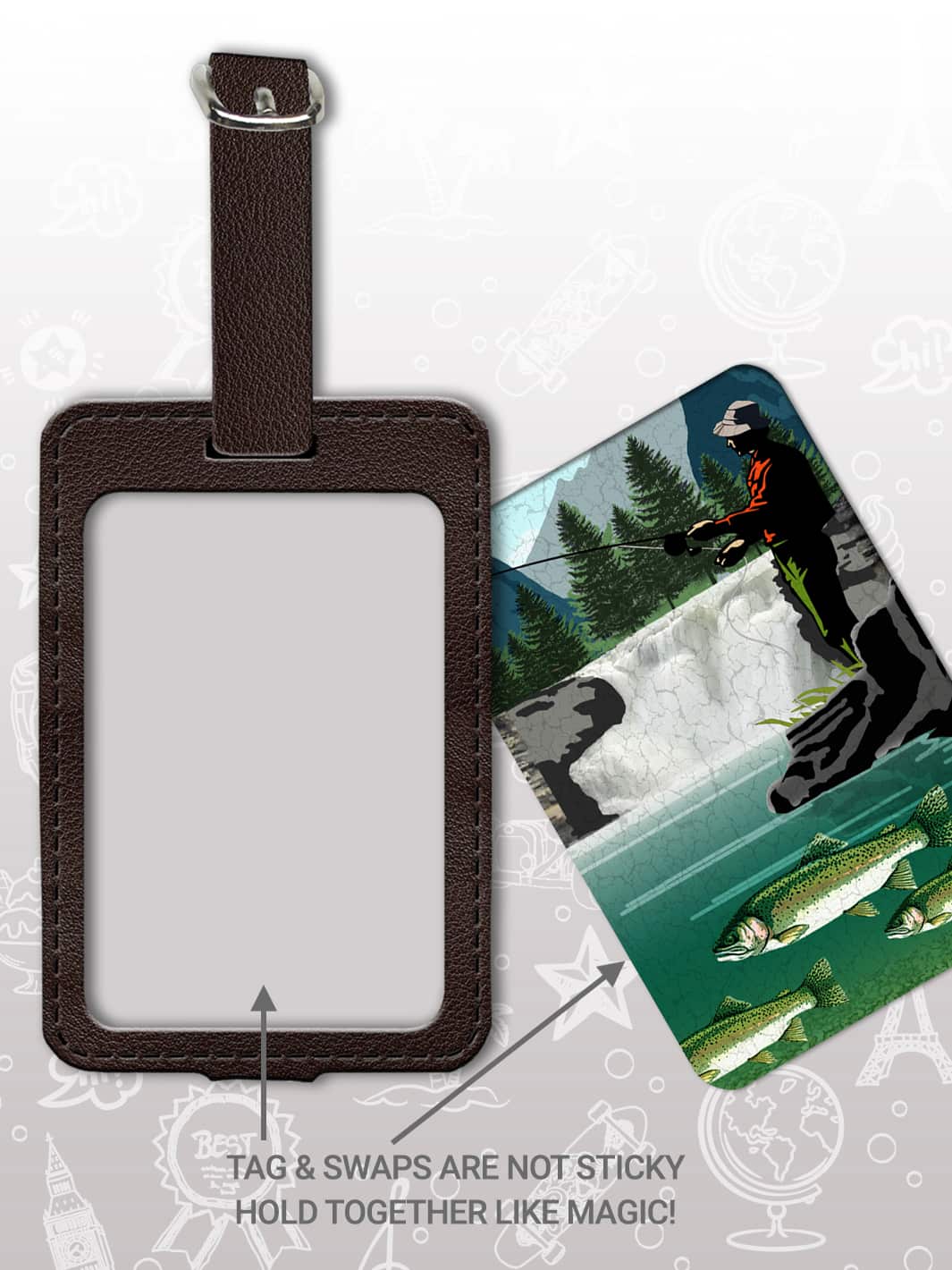 Bag Tag Set - Fly Fishing
