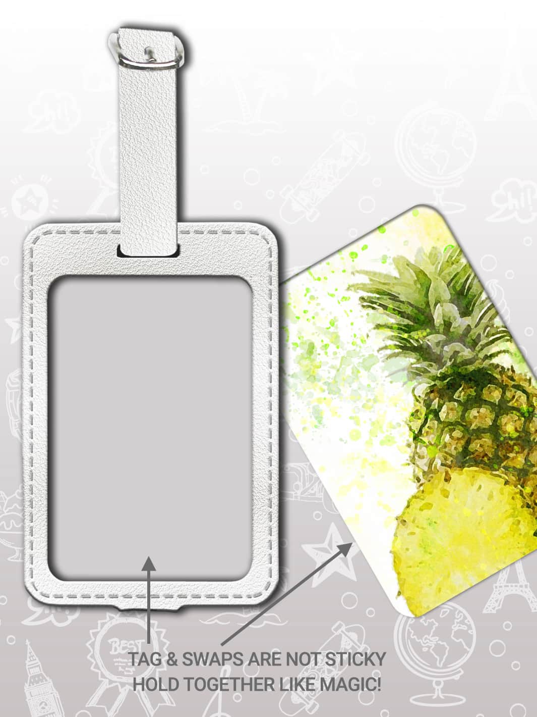 Bag Tag Set - Pineapple