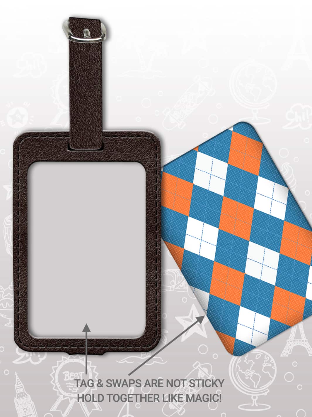 Bag Tag Set - Argyle 2
