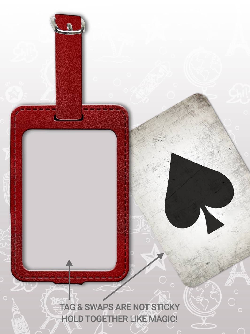 Bag Tag Set - Poker
