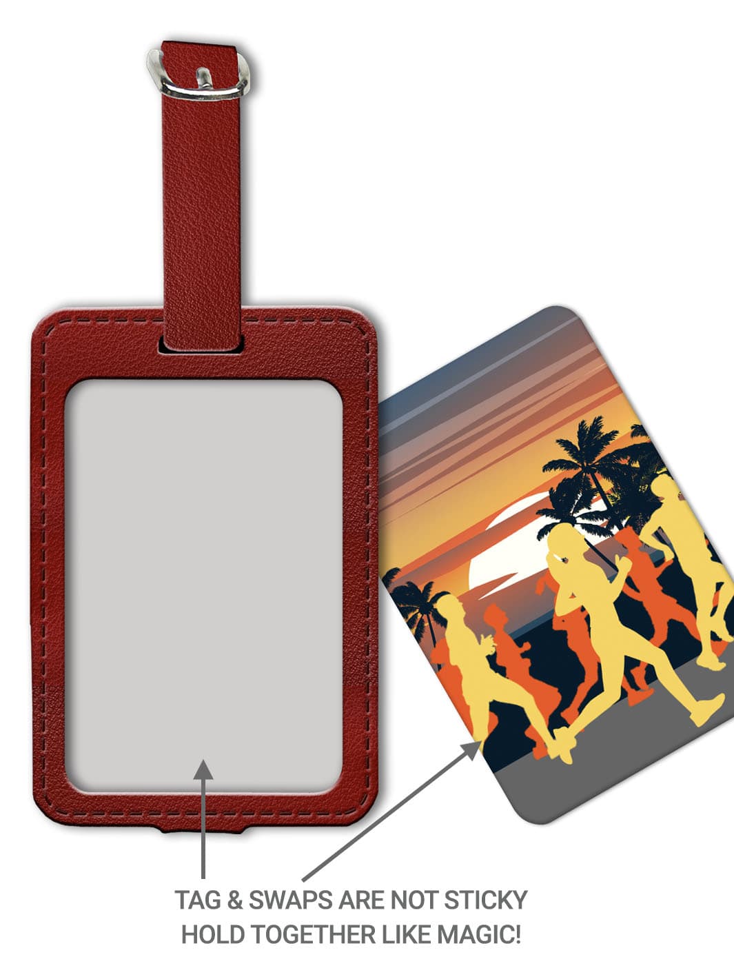 Bag Tag Set - Beach Running