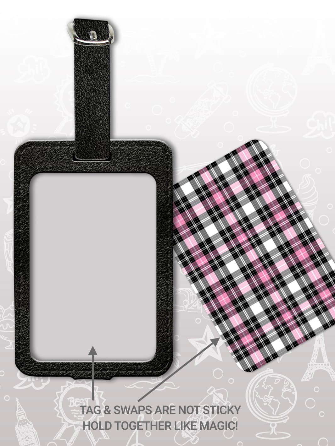Bag Tag Set - Pink Style