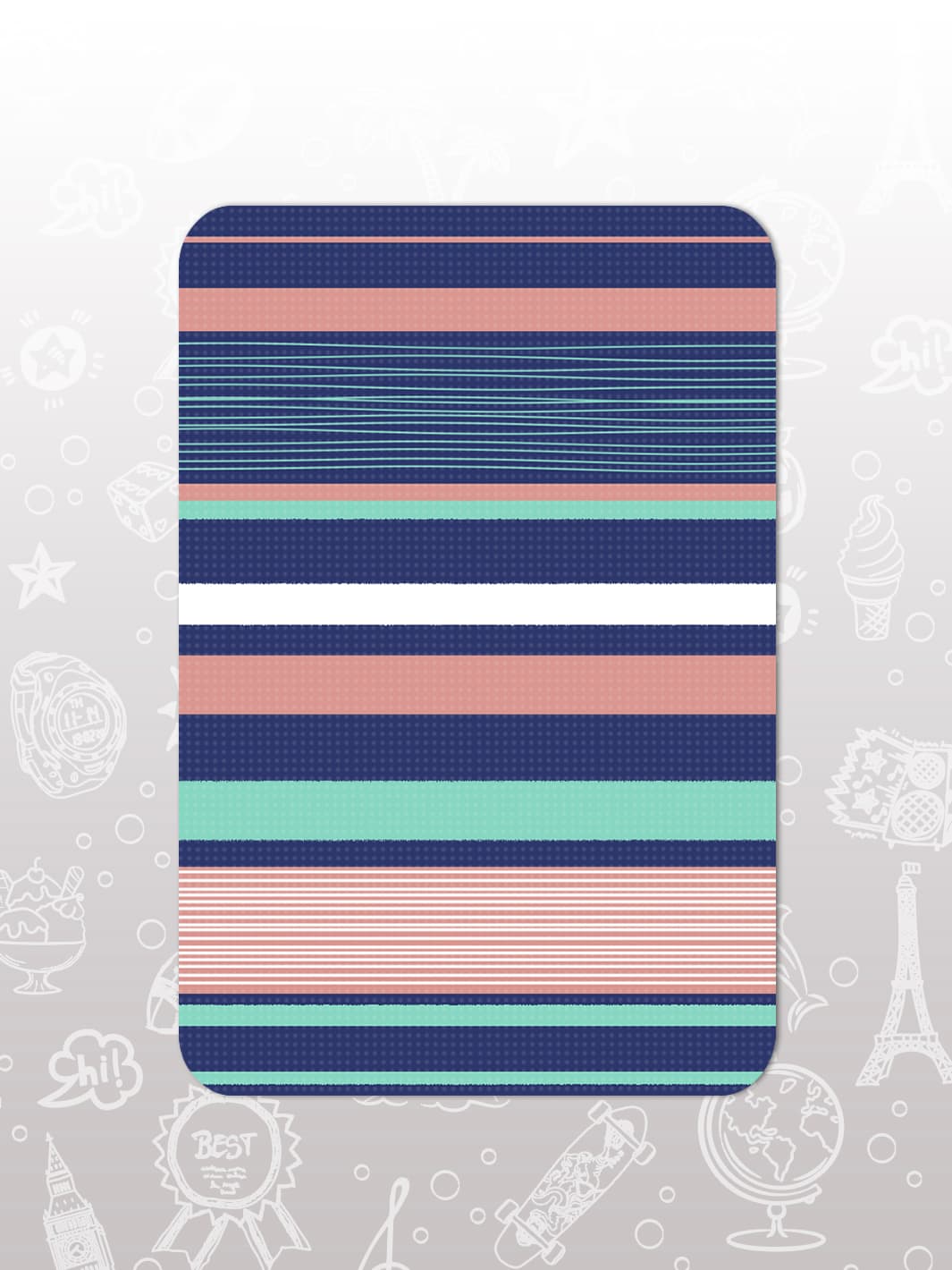 Bag Tag Set - Blue Style