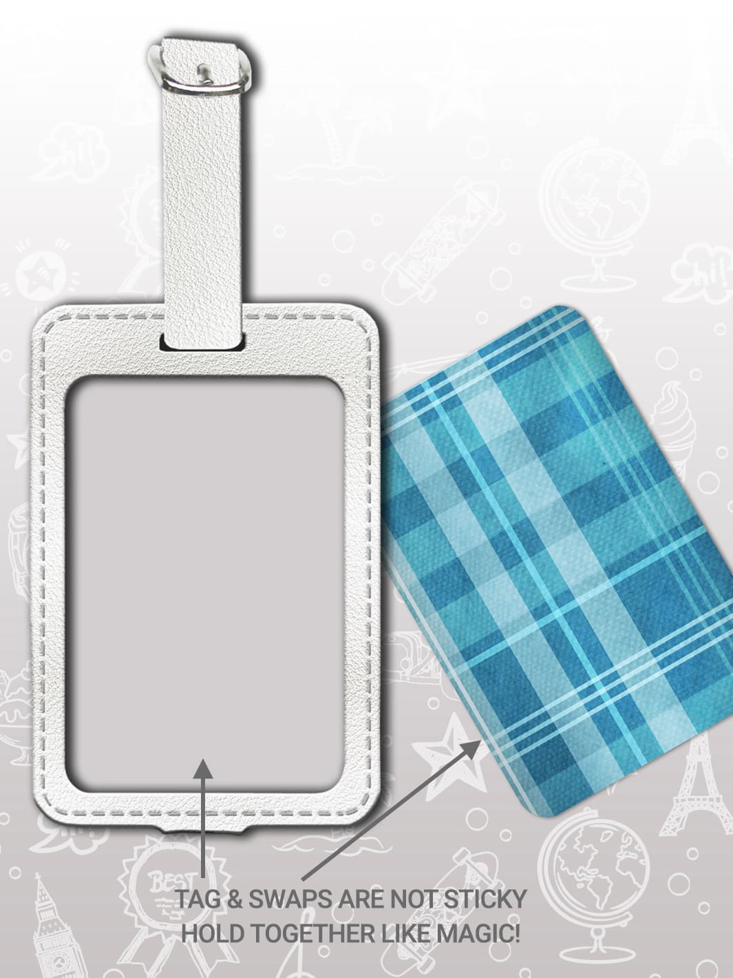 Bag Tag Set - Blue Style