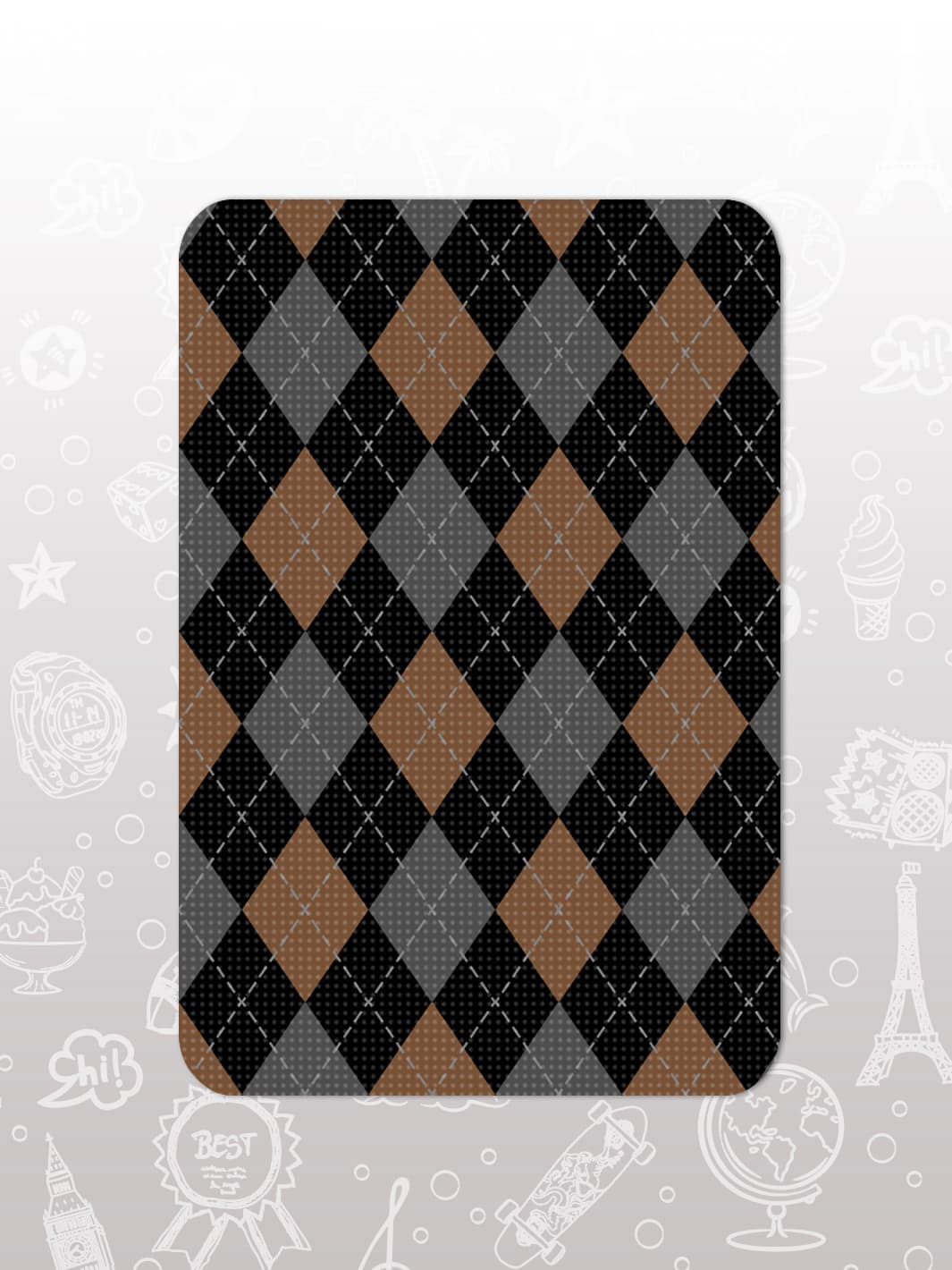 Bag Tag Set - Argyle